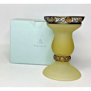 PartyLite Paris Retro Pillar Holder Retired NIB P15D/P8333